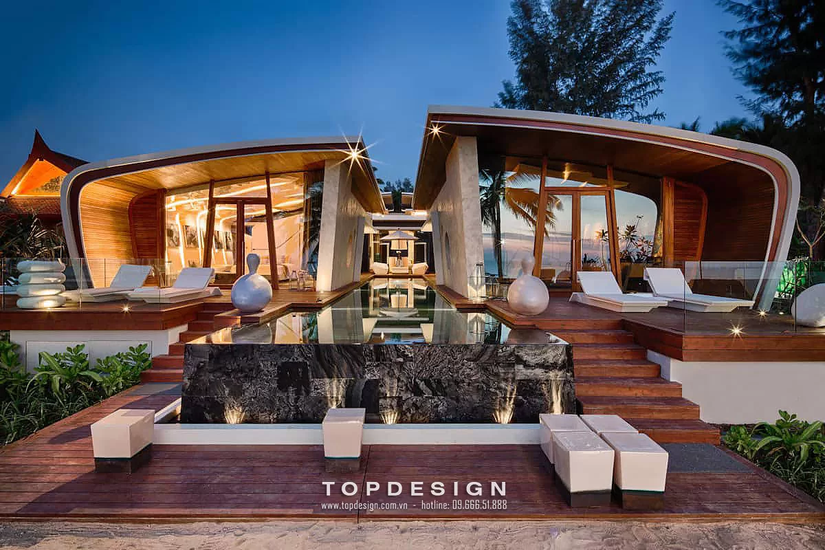 Mẫu thiết kế Villa nghỉ dưỡng đẹp hiện đại - TOPDESIGN - v14