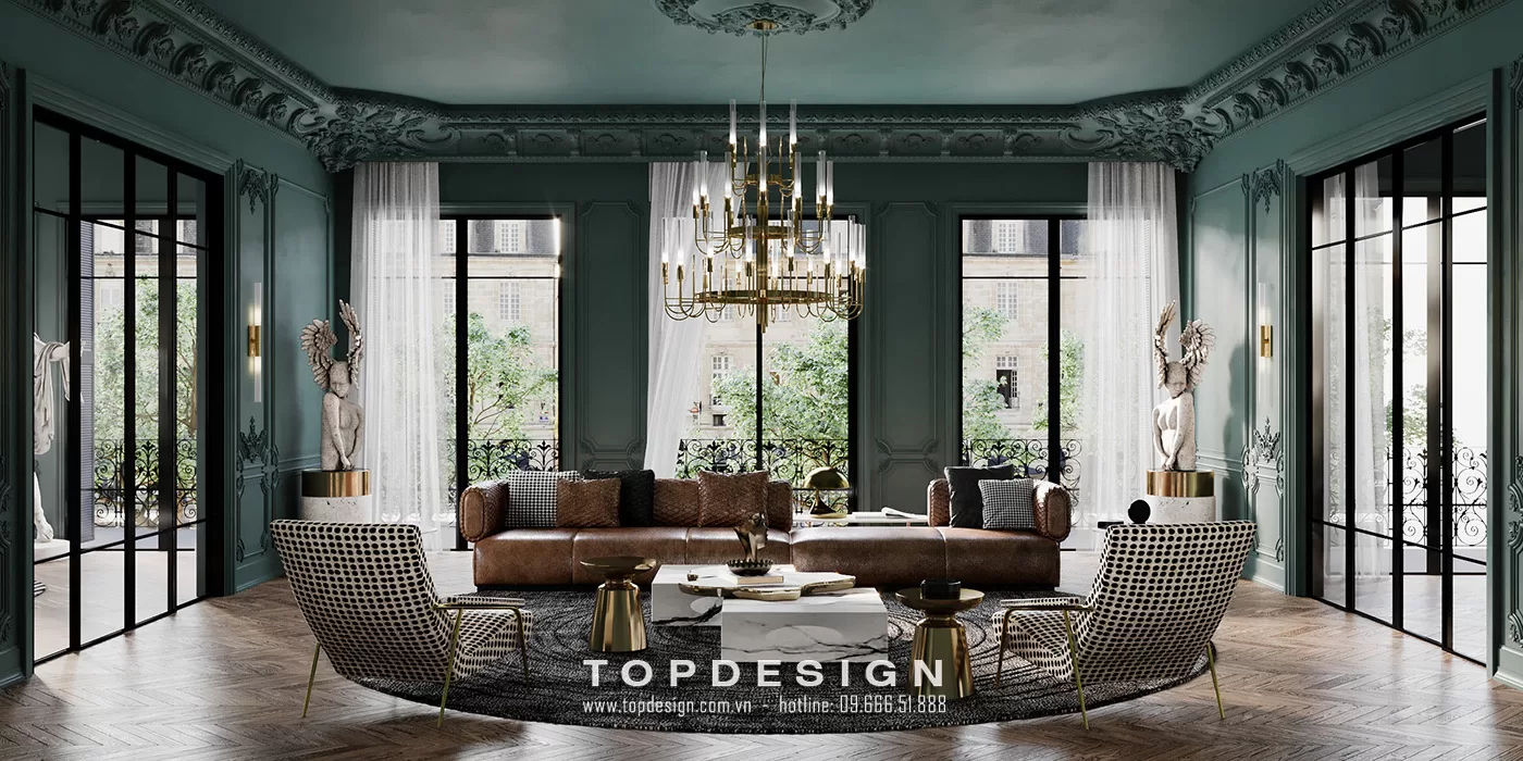 Thiết kế nội thất biệt thự phong cách Luxury - TOPDESIGN - t8