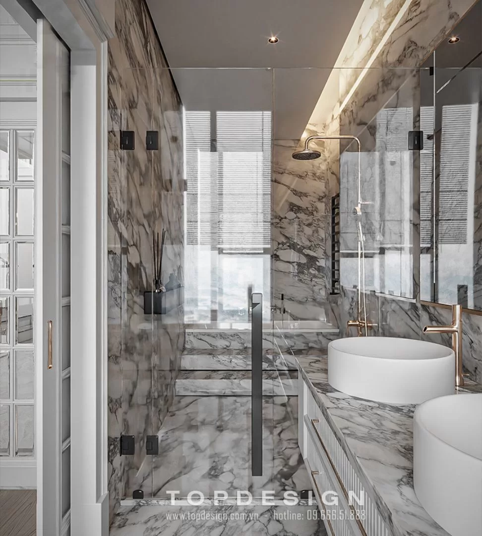 thiết kế nội thất phòng tắm biệt thự - TOPDESIGN - m7