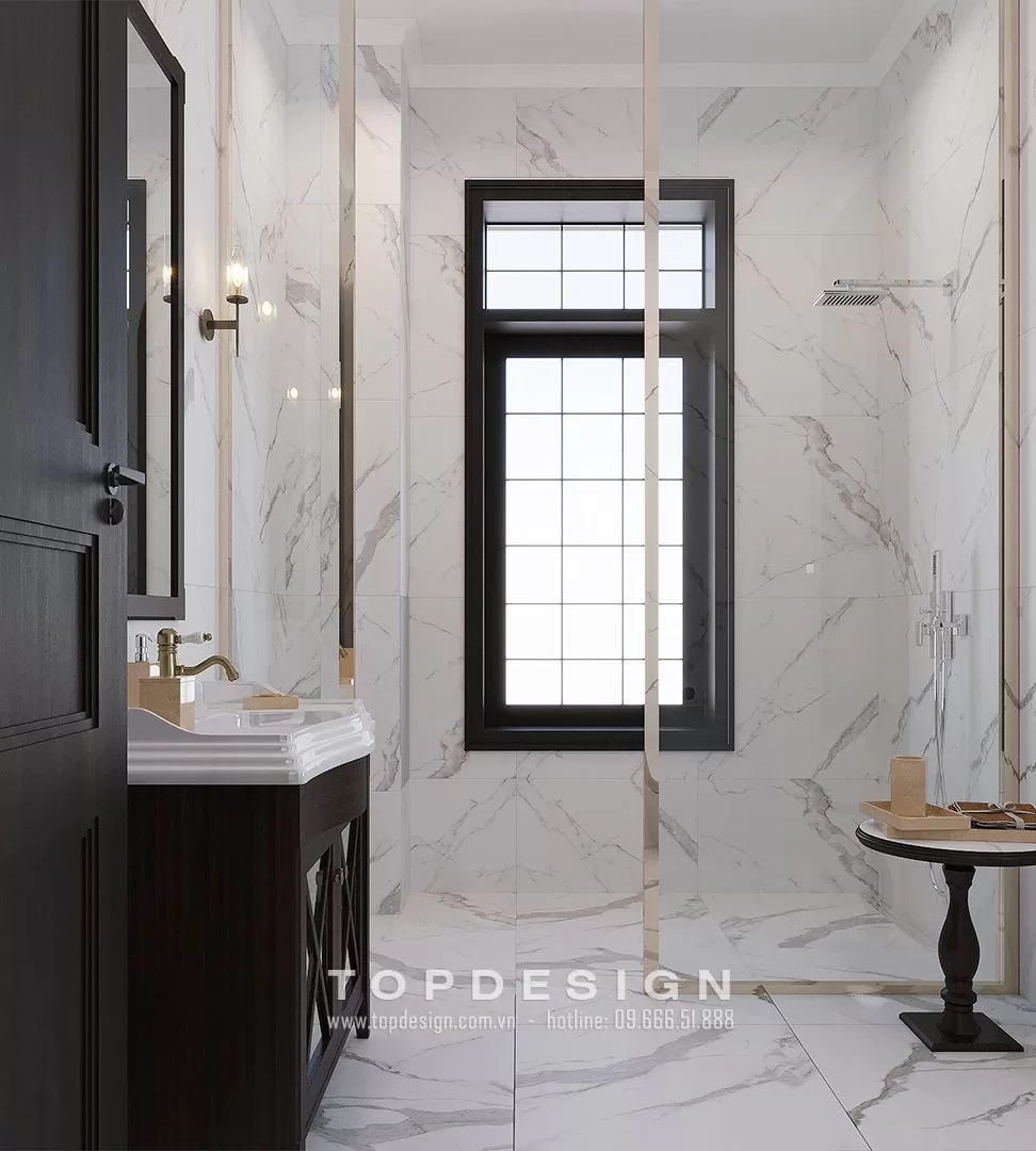 thiết kế nội thất phòng tắm biệt thự - TOPDESIGN - m10