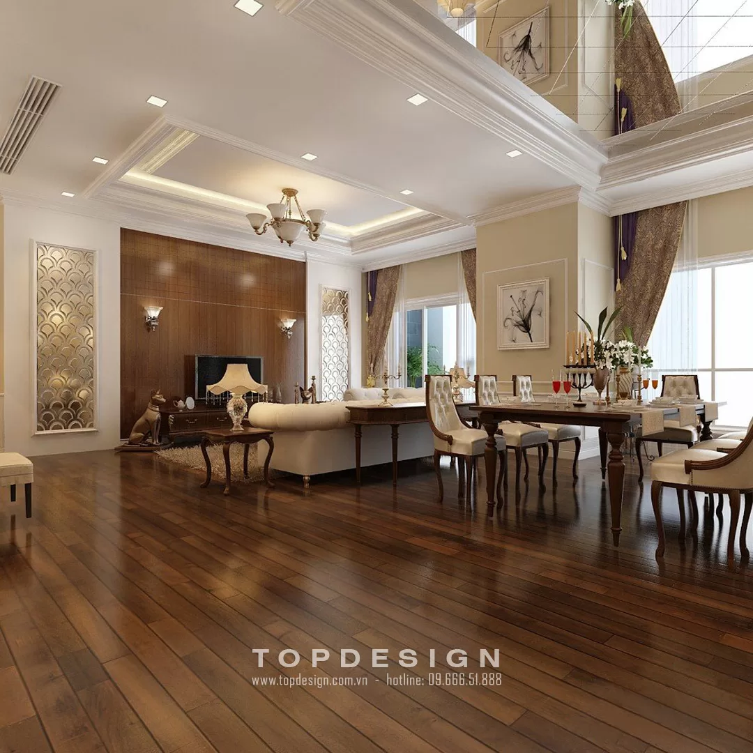 Thiết kế nội thất biệt thự tại Bắc Giang- Topdesign