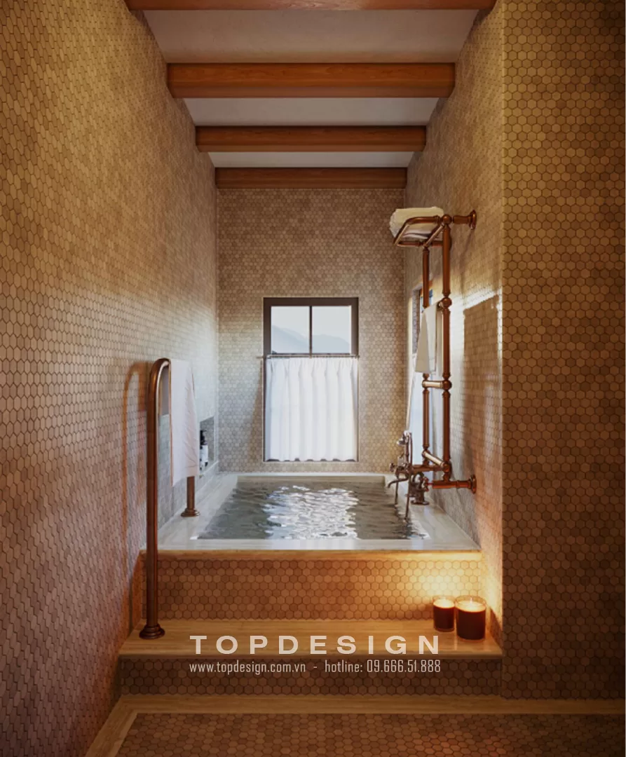 Thiết kế biệt thự nghỉ dưỡng SaPa - Phòng tắm - 31