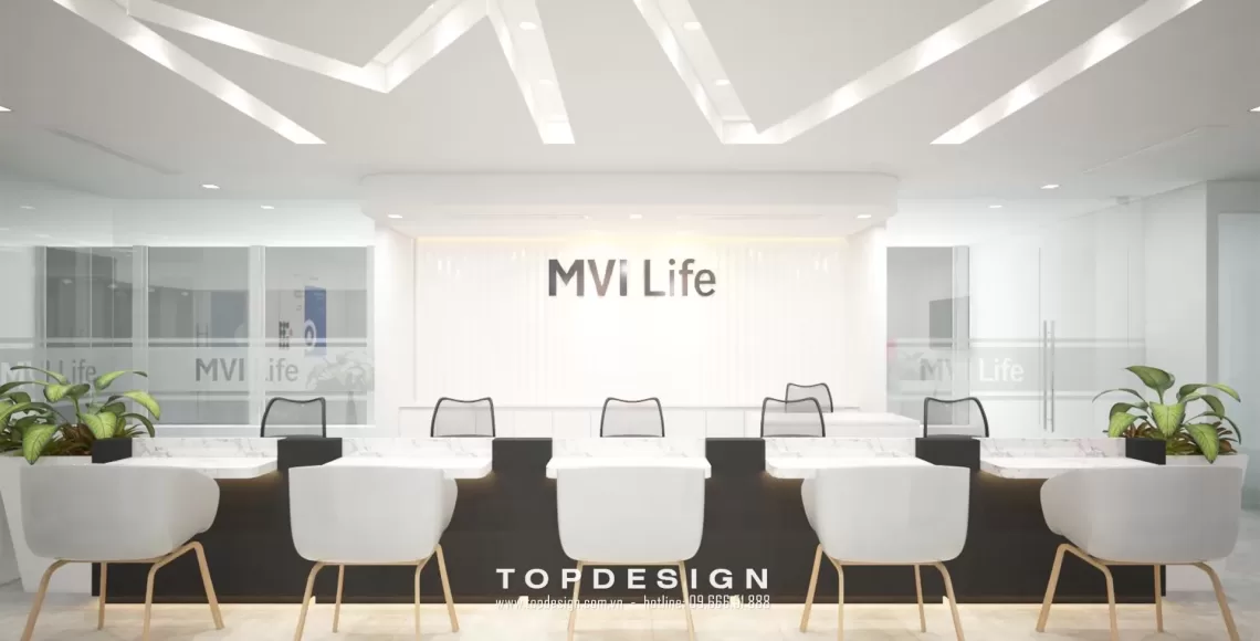Thi công sảnh văn phòng MVI Life - TOPDESIGN - 14