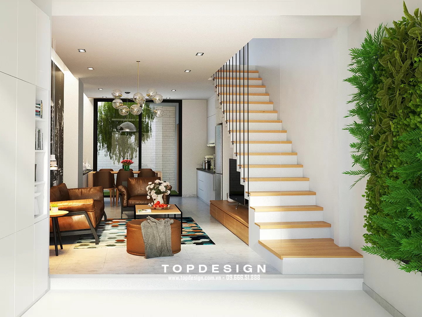 Thiết kế nội thất nhà phố 4 tầng - TOPDESIGN - 6