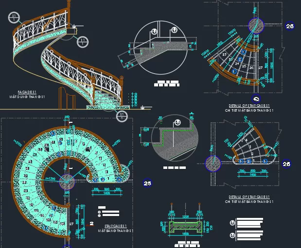 thư viện Cad cầu thang - TOPDESIGN - 1