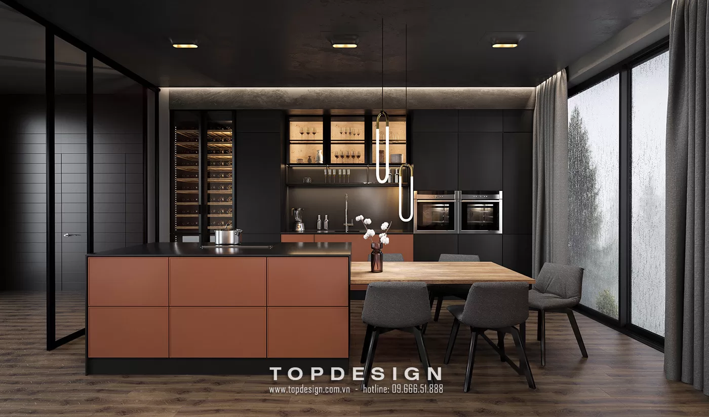 Thiết kế bếp biệt thự - TOPDESIGN - 4