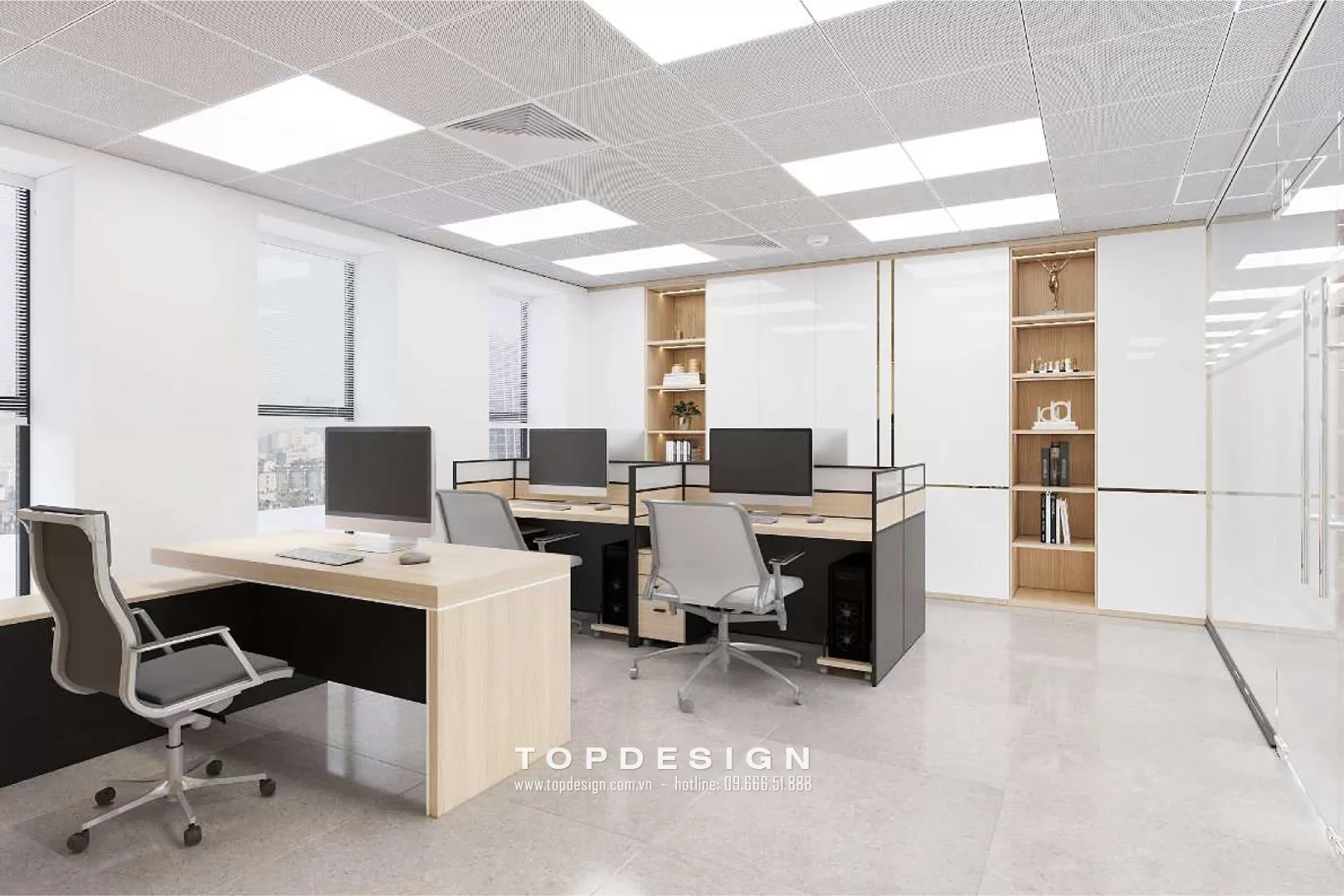 Thiết kế văn phòng tập đoàn - TOPDESIGN - 2