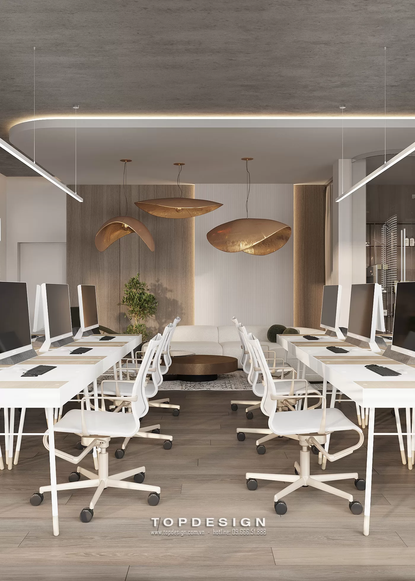 Thiết kế nội thất văn phòng phong cách Indochine (Đông Dương) - TOPDESIGN - 5