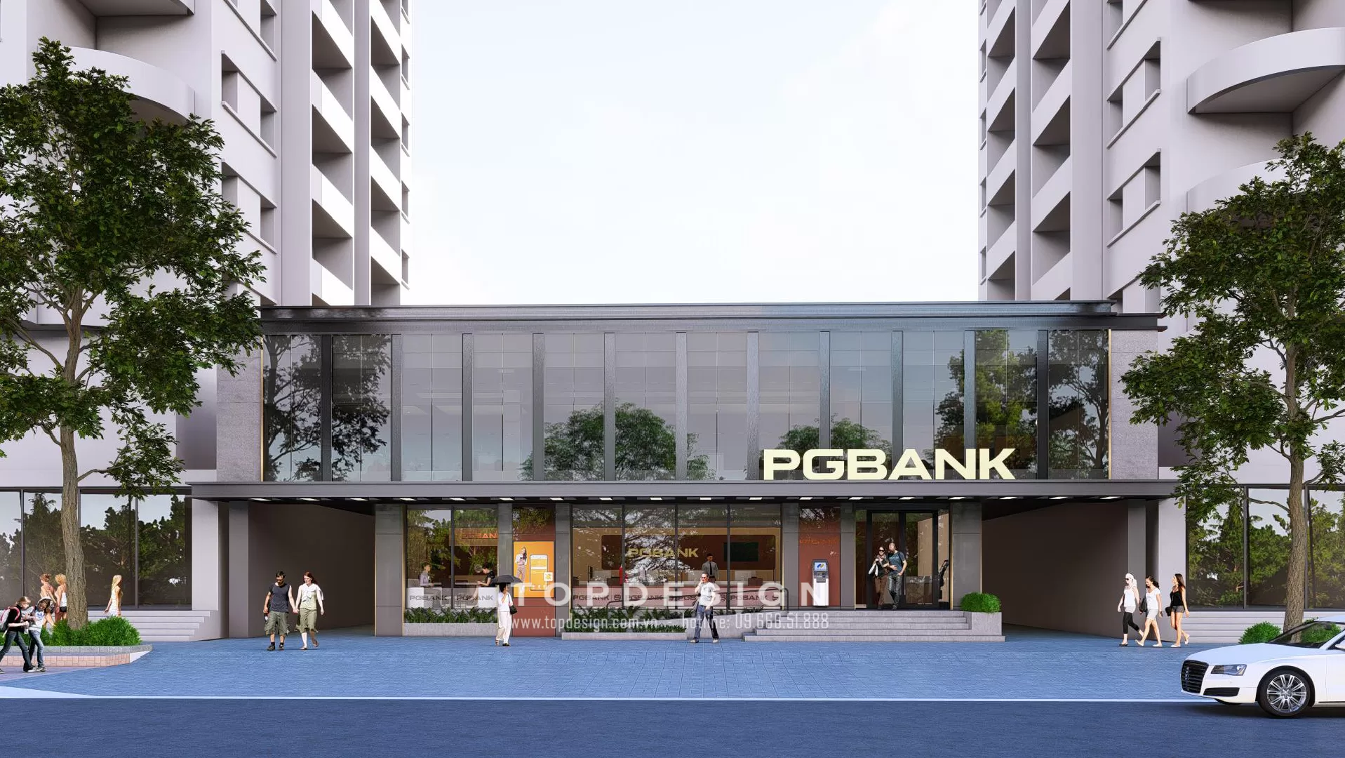 Thiết kế văn phòng ngân hàng PGbank-02
