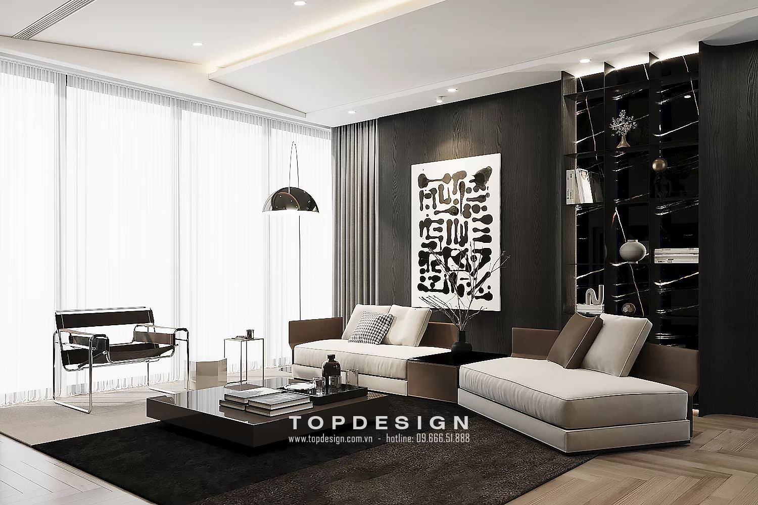 Thiết kế nội thất chung cư Diamond Residence - TOPDESIGN - 5