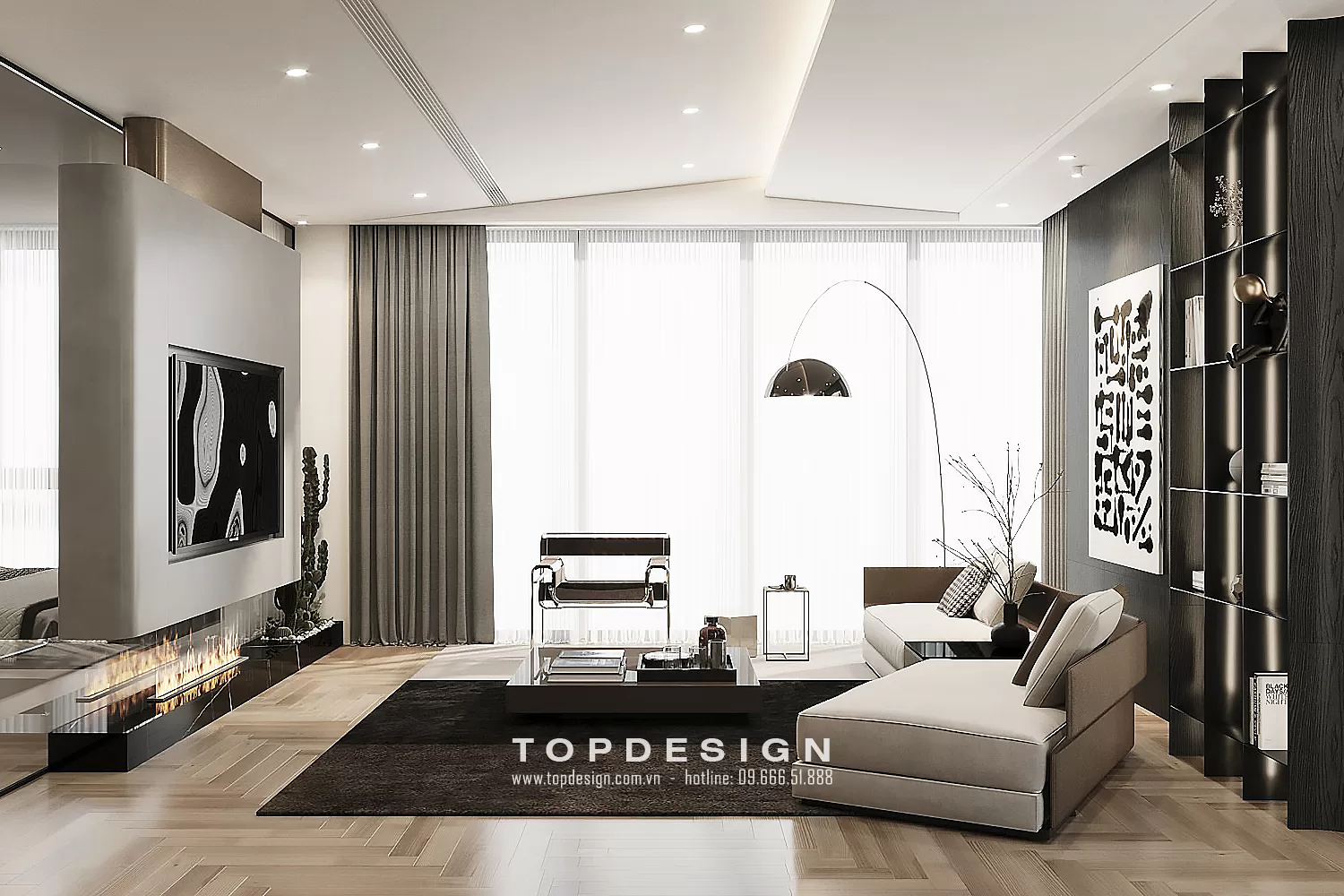 Thiết kế nội thất chung cư Diamond Residence - TOPDESIGN - 8
