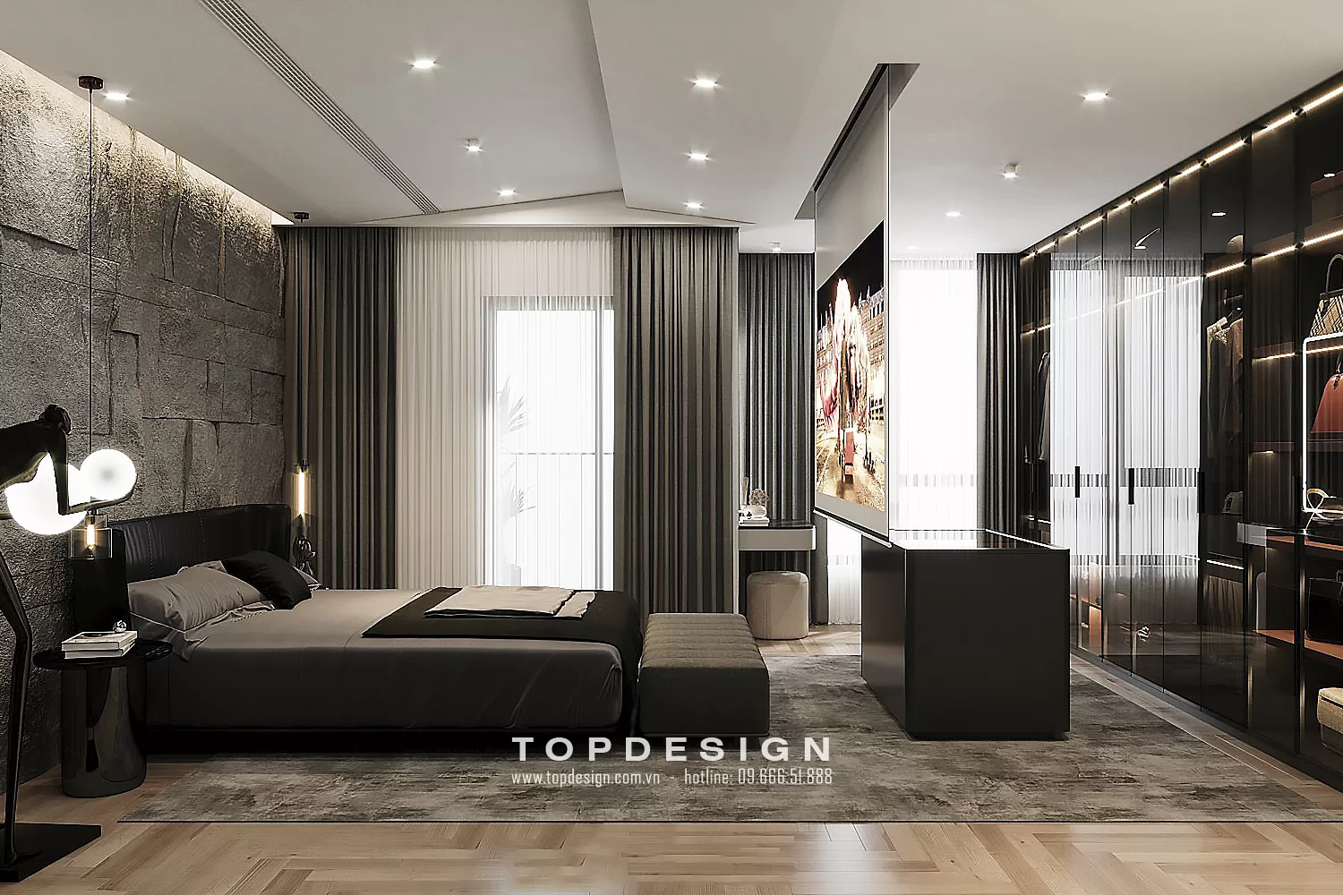 Thiết kế nội thất chung cư Diamond Residence - TOPDESIGN - 18