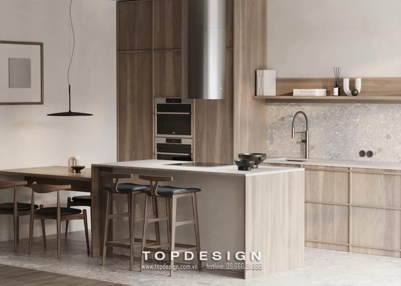 Thiết kế bếp biệt thự - TOPDESIGN - 14