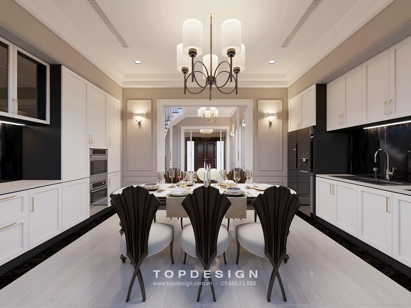 Thiết kế bếp biệt thự - TOPDESIGN - 3