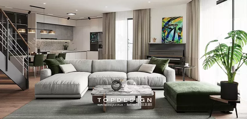 mẫu thiết kế căn hộ Penthouse - TOPDESIGN