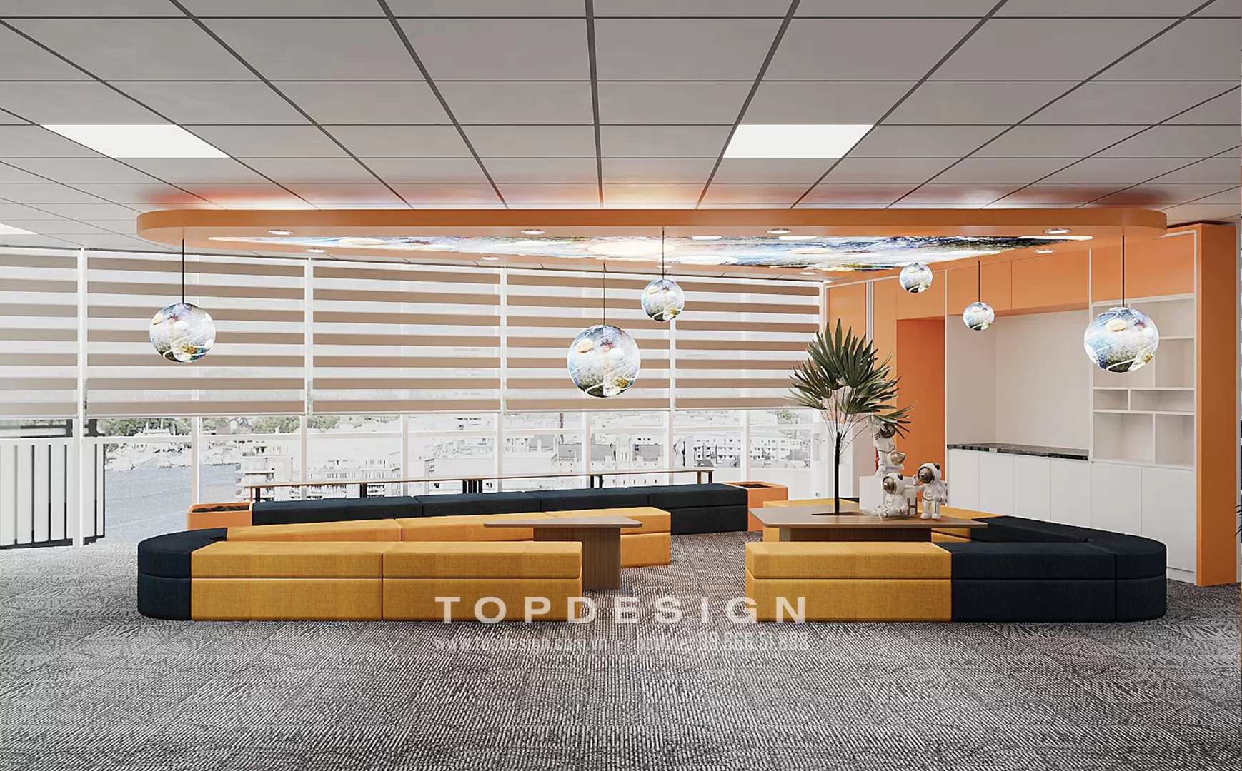 2. Thiết kế văn phòng đương đại-Topdesign