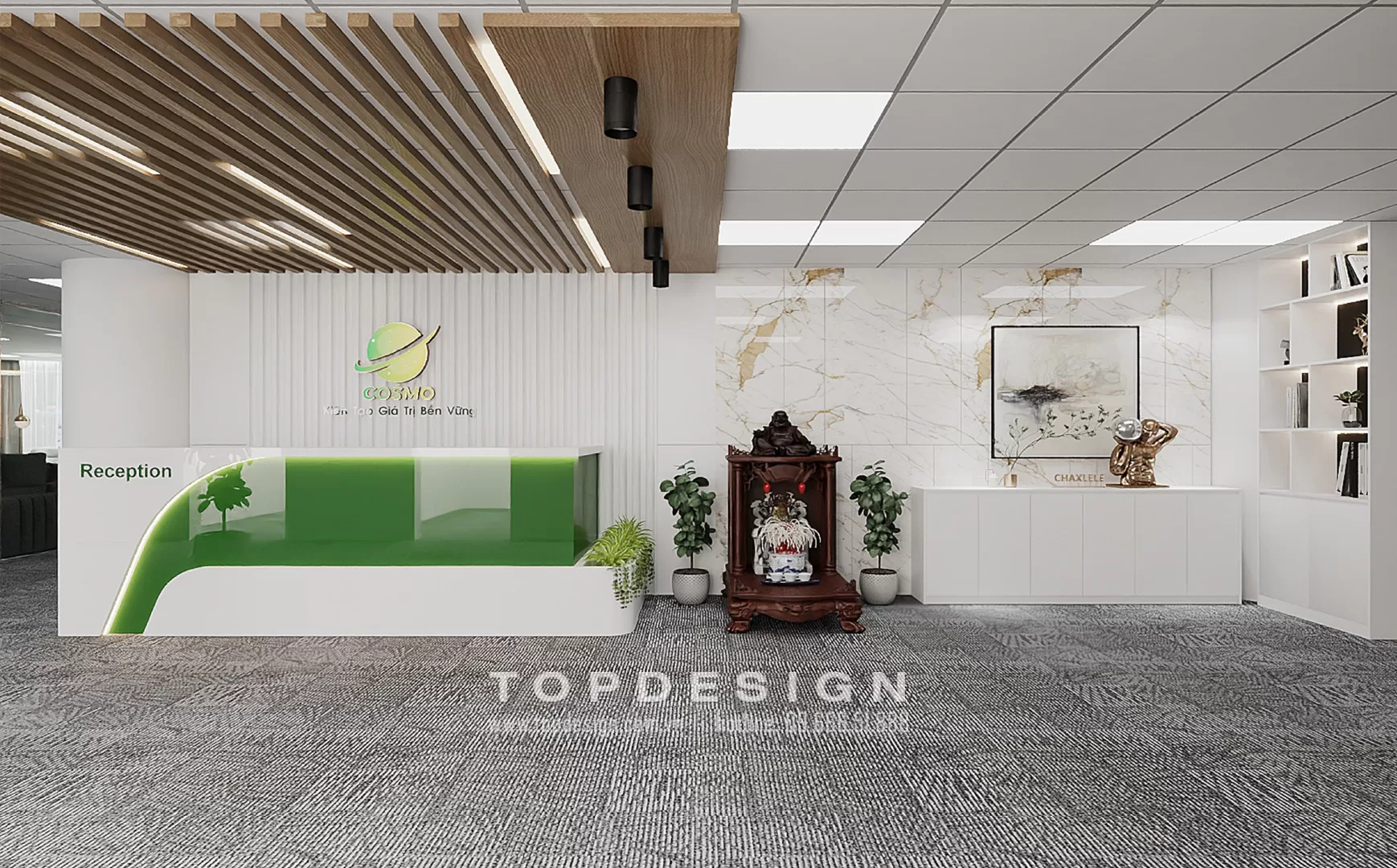 5. Thiết kế văn phòng đương đại-Topdesign