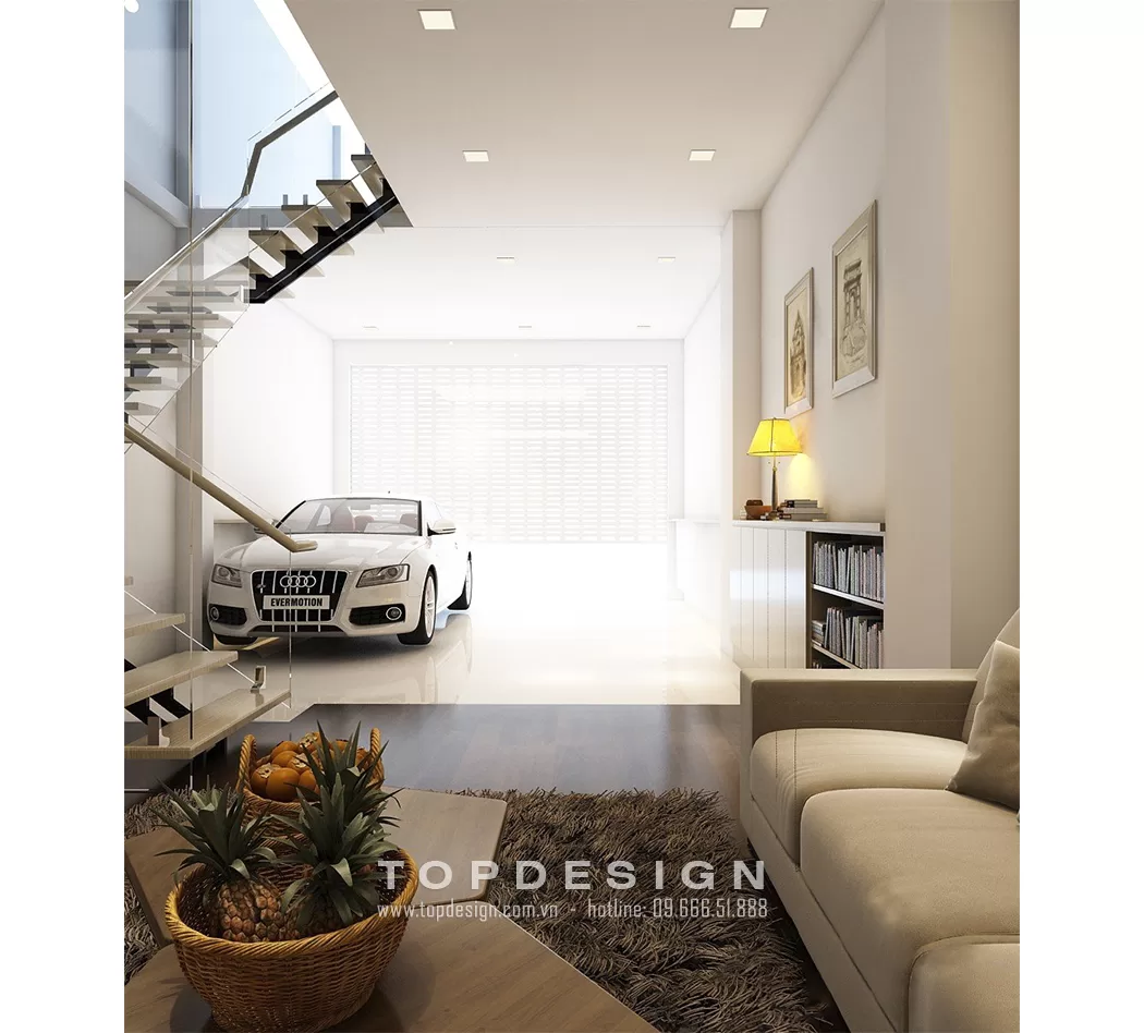 Thiết kế nội thất nhà phố hiện đại - Topdesign 01