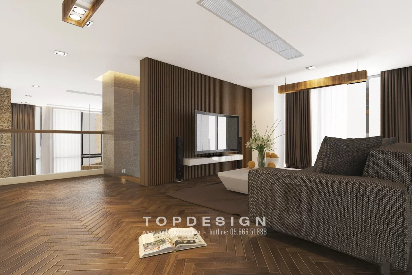 Thiết kế nội thất nhà phố hiện đại - Topdesign 06