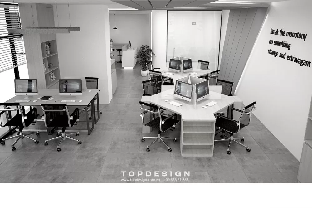 Thiết kế văn phòng công nghệ- Topdesign 04
