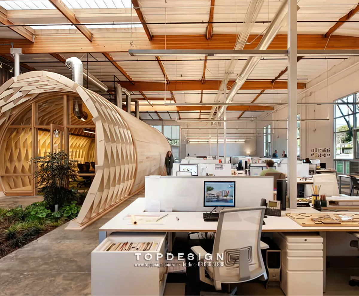 Thiết kế văn phòng trong nhà xưởng - Topdesign 04