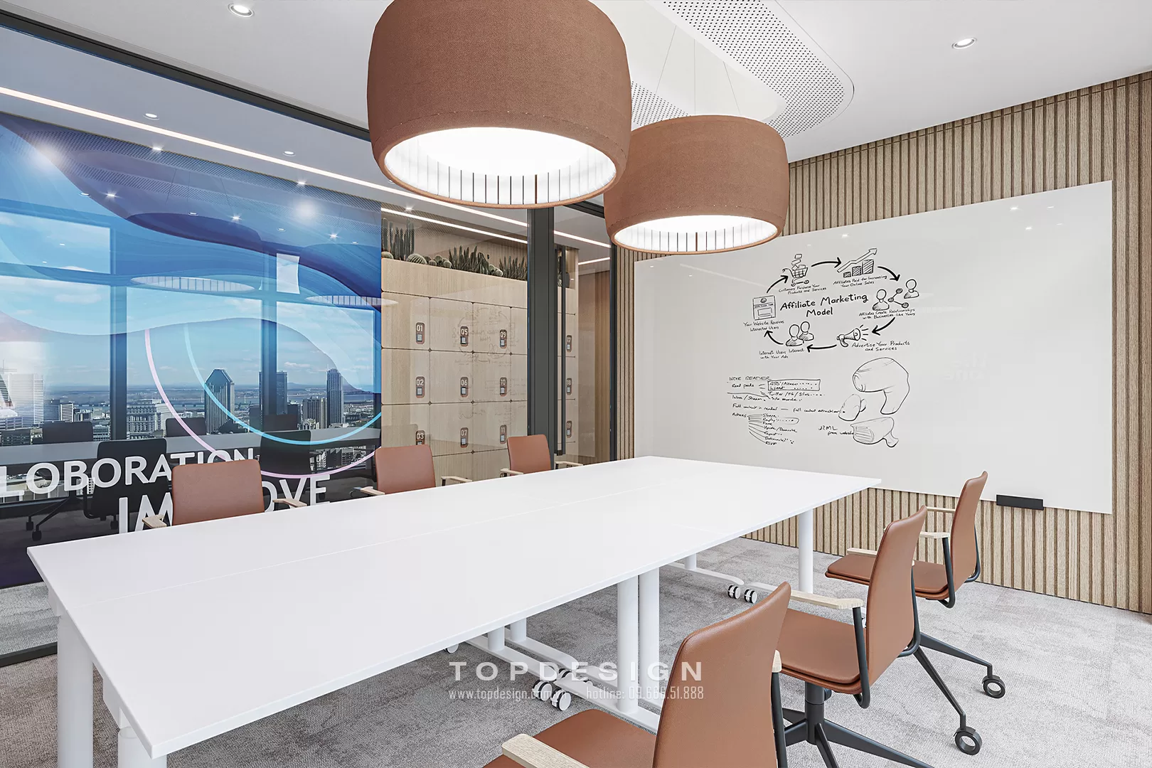 Thiết kế văn phòng công ty kinh doanh bất động sản The One - TOPDESIGN - 26