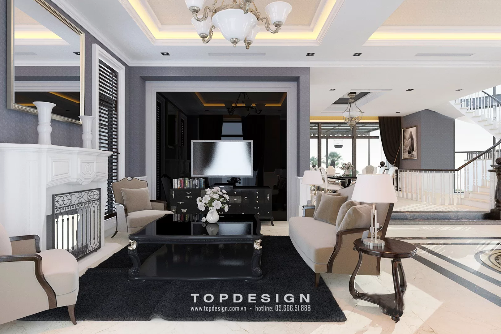 đơn giá thiết kế nội thất biệt thự- Topdesign.vn 03