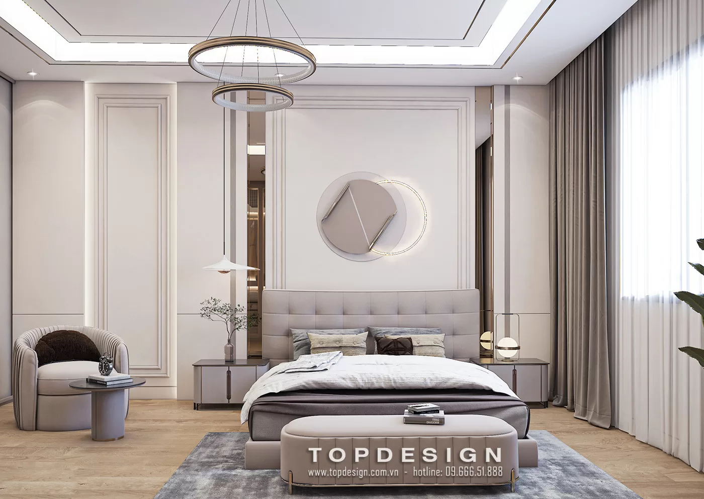 Mẫu nội thất phòng ngủ biệt thự - TOPDESIGN - 5