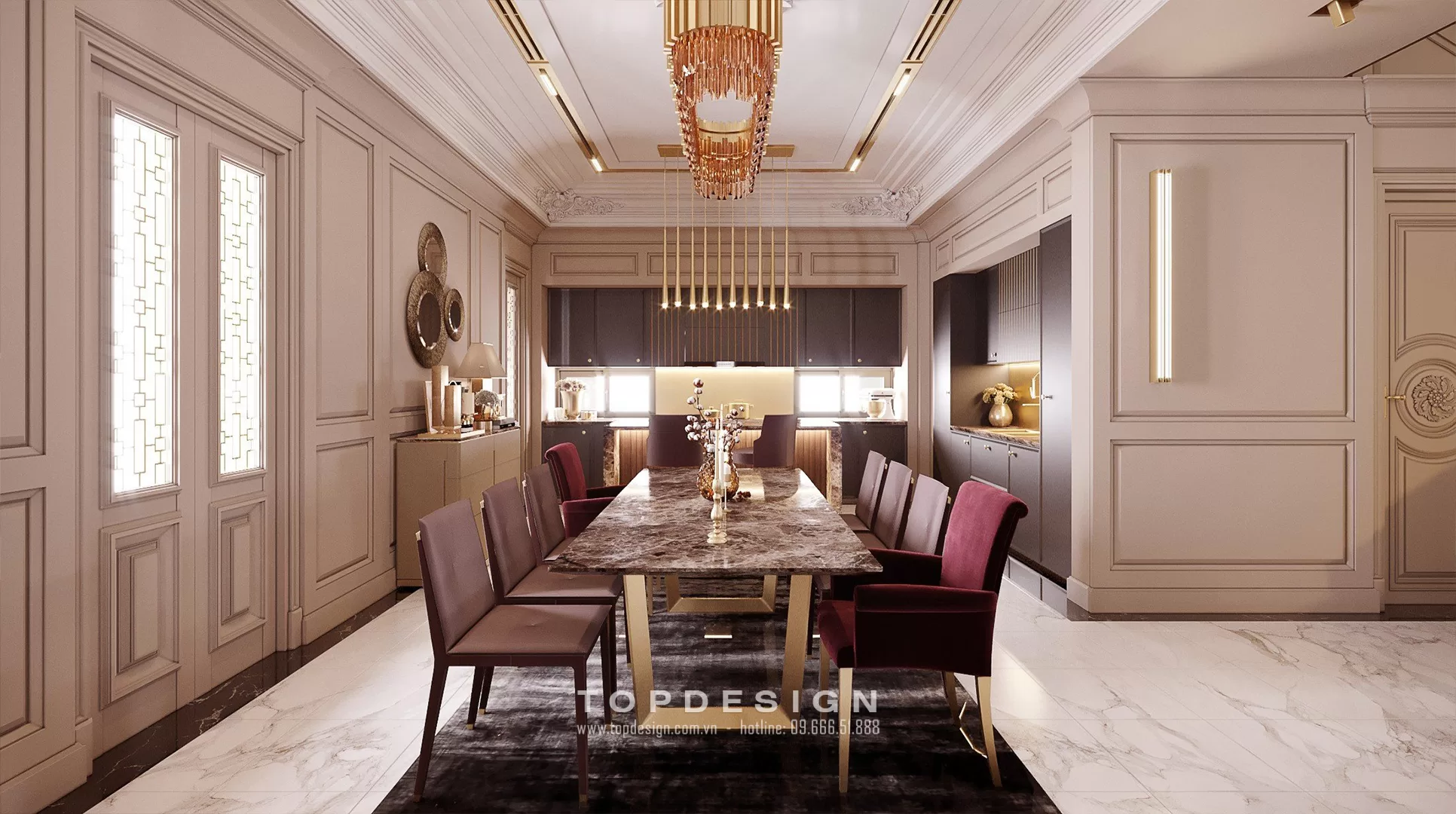 Thiết kế nội thất nhà phố Luxury - TOPDESIGN - 3