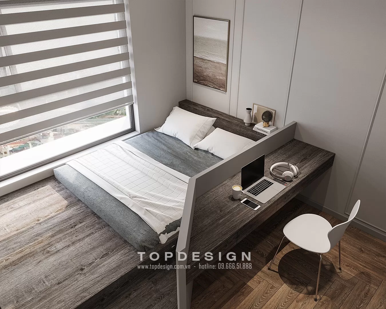 Thiết kế nội thất nhà phố đương đại - TOPDESIGN - 8
