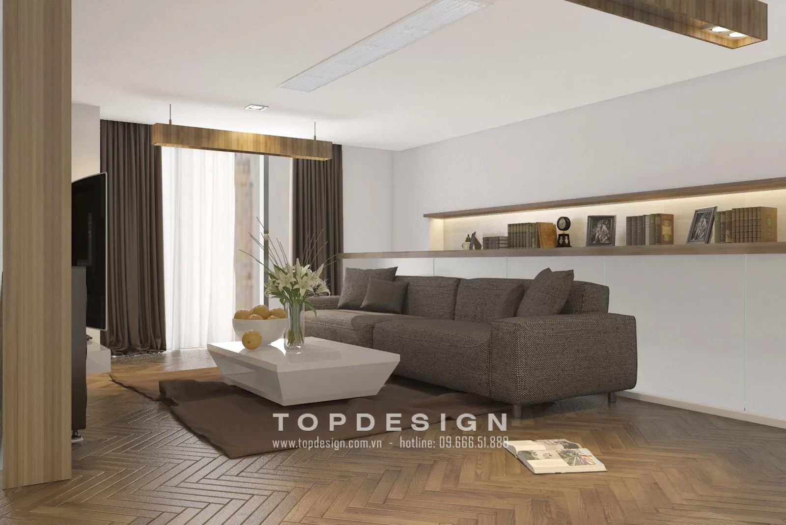 Thiết kế nội thất nhà phố hiện đại - TOPDESIGN - 12