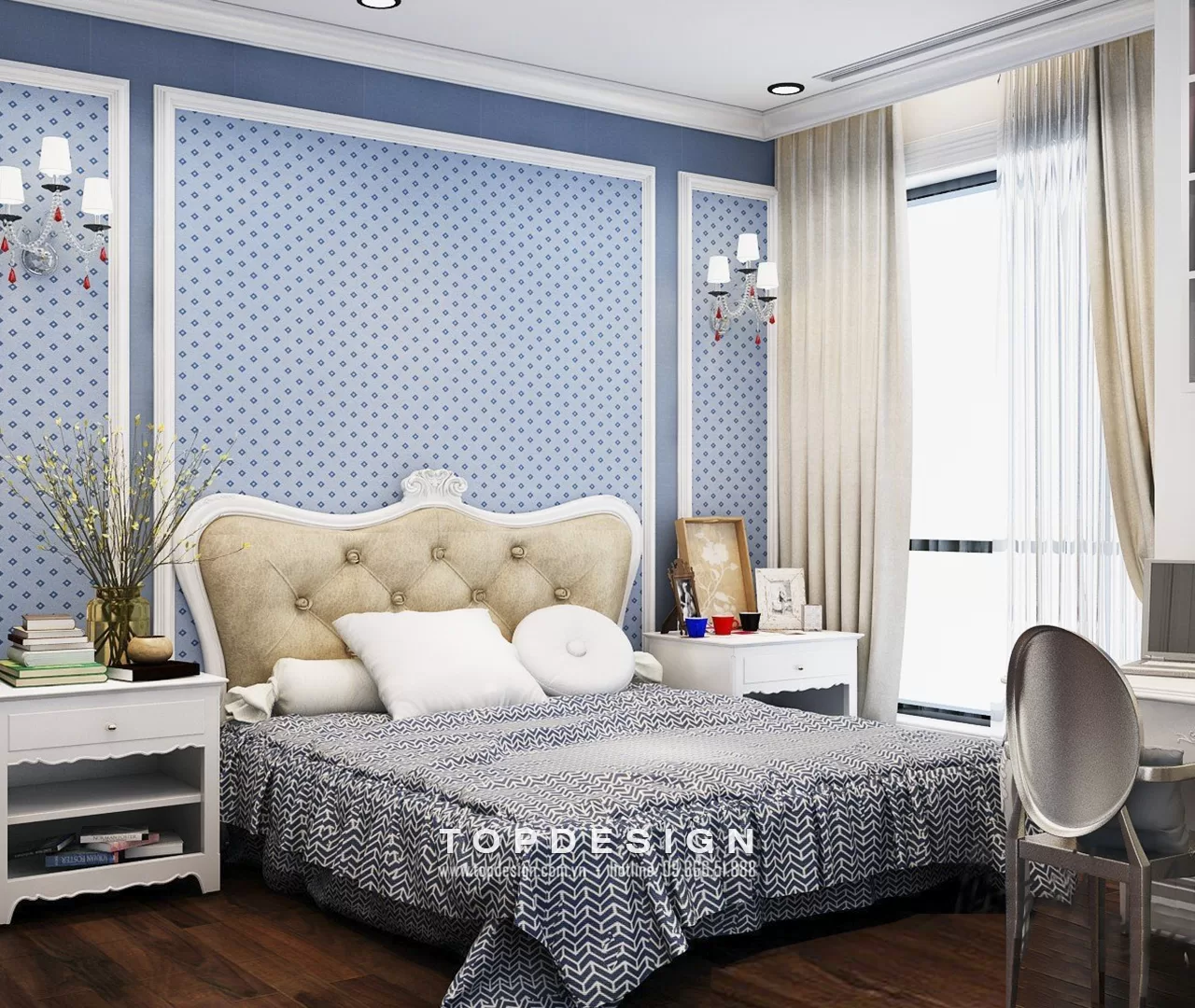 Thiết kế nội thất nhà phố tân cổ điển - TOPDESIGN - 27