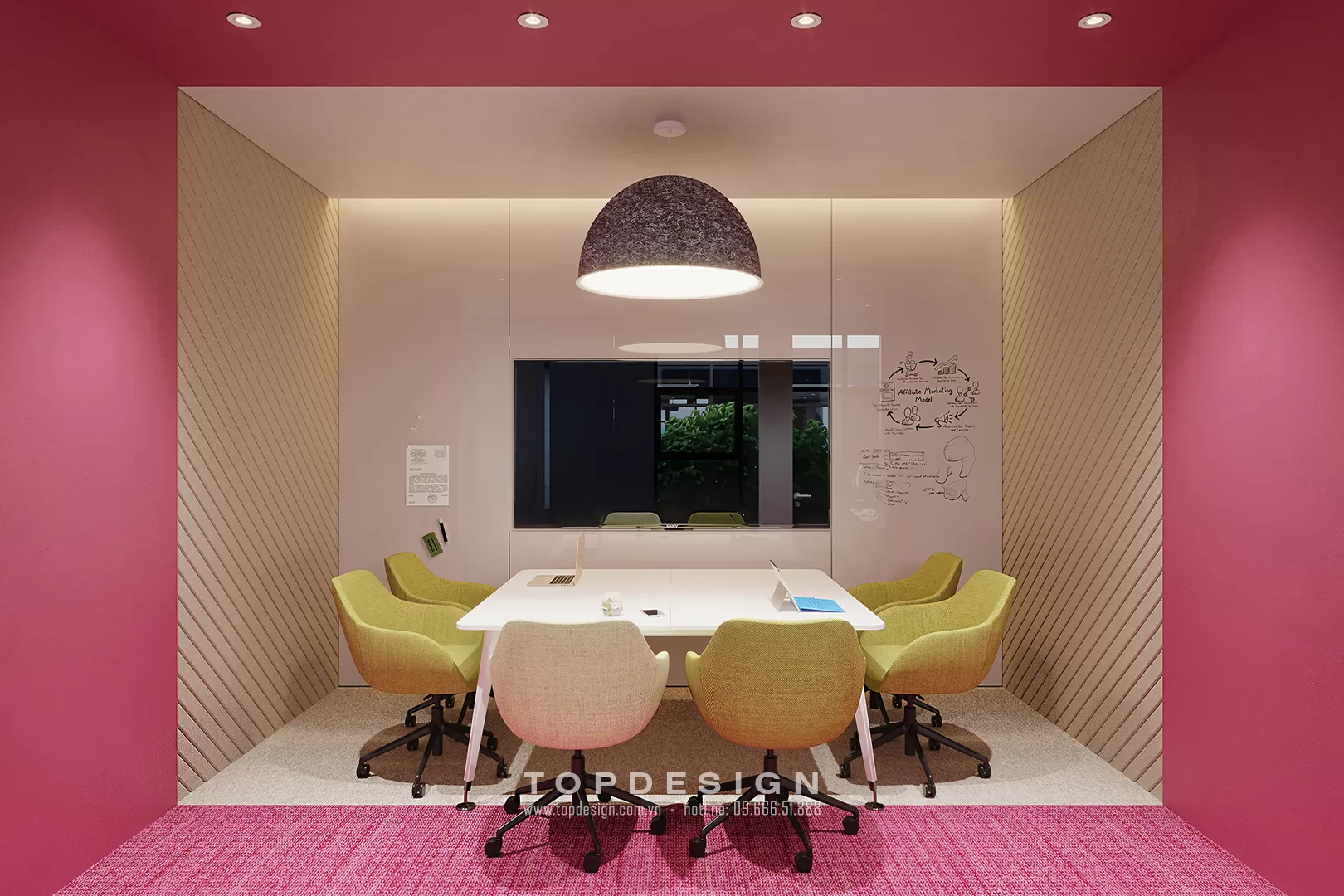 Thiết kế nội thất văn phòng làm việc nghệ thuật - TOPDESIGN - 5