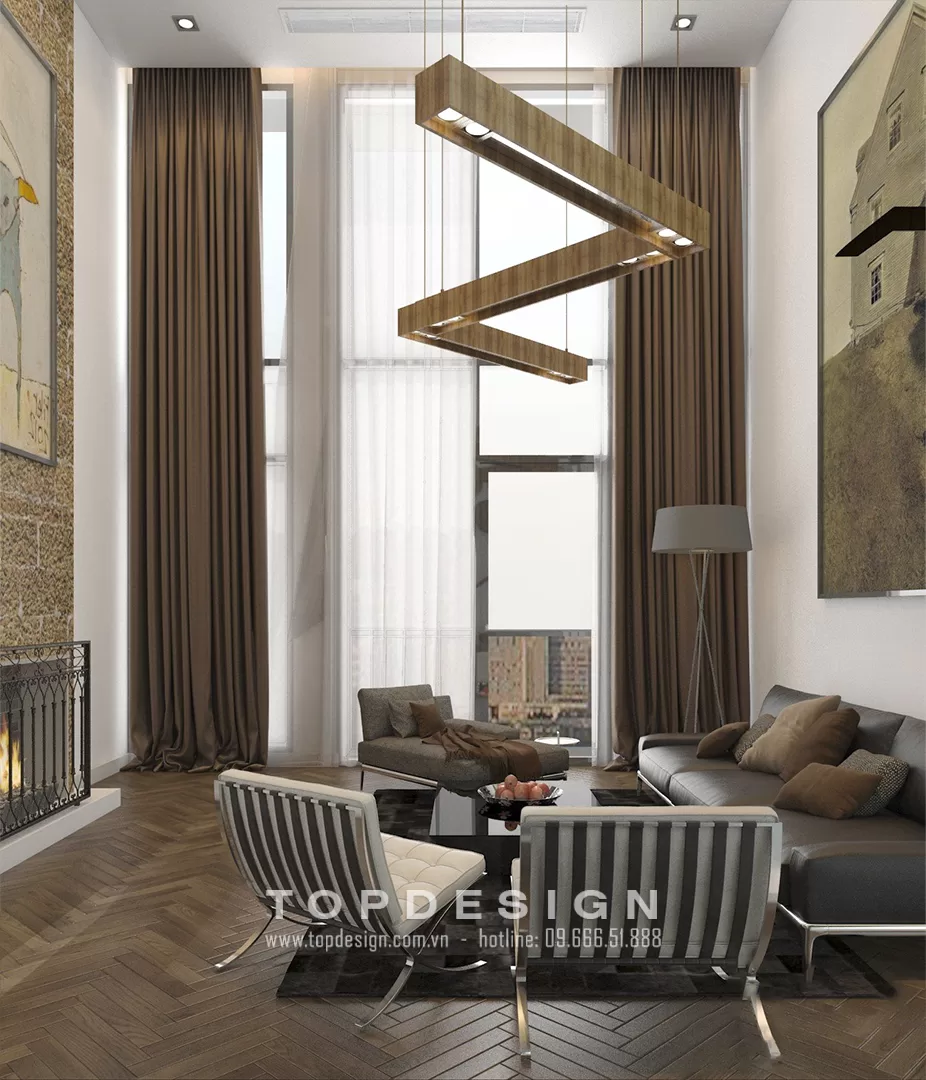 Thiết kế nội thất nhà phố hiện đại - TOPDESIGN - 10