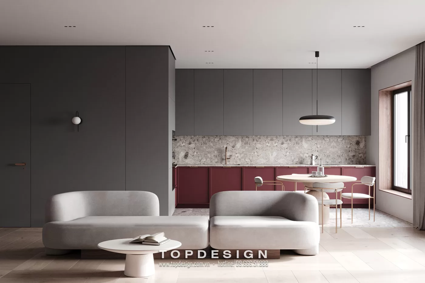 Thiết kế nội thất nhà phố hiện đại - TOPDESIGN - 34