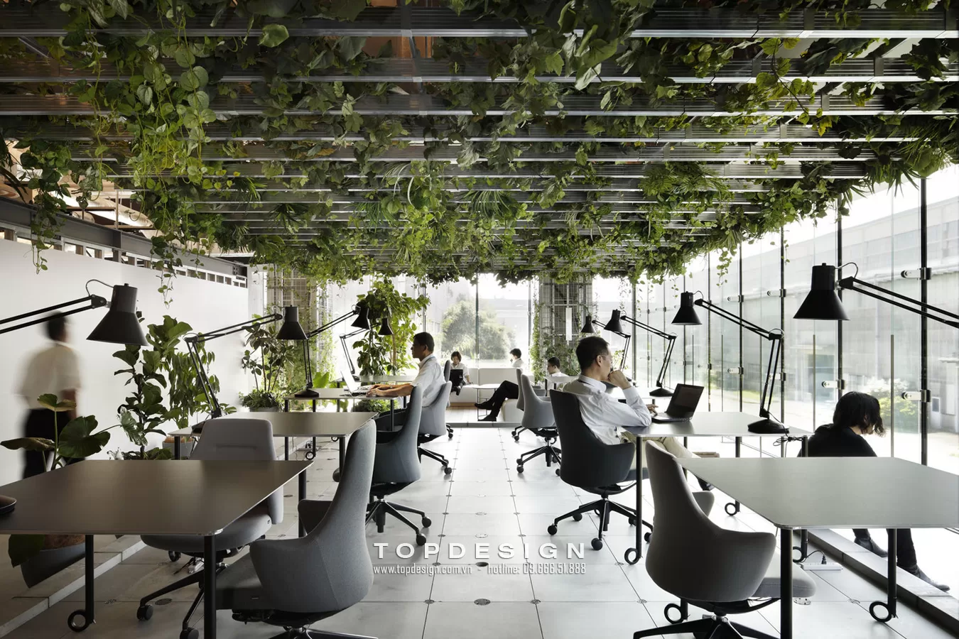 5. Thiết kế cây xanh trong văn phòng - Topdesign