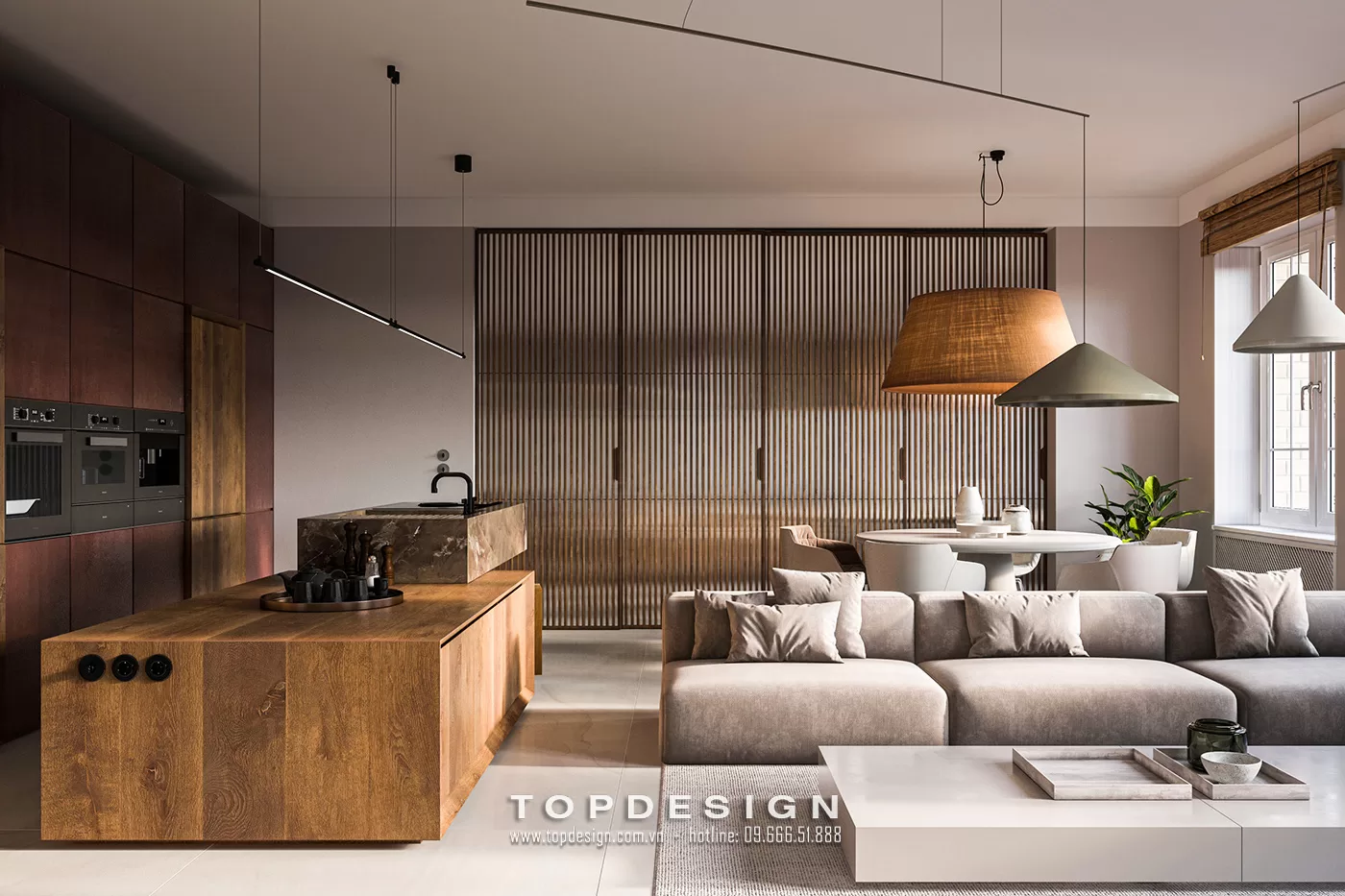 Thiết kế nội thất nhà phố hiện đại - TOPDESIGN - 33