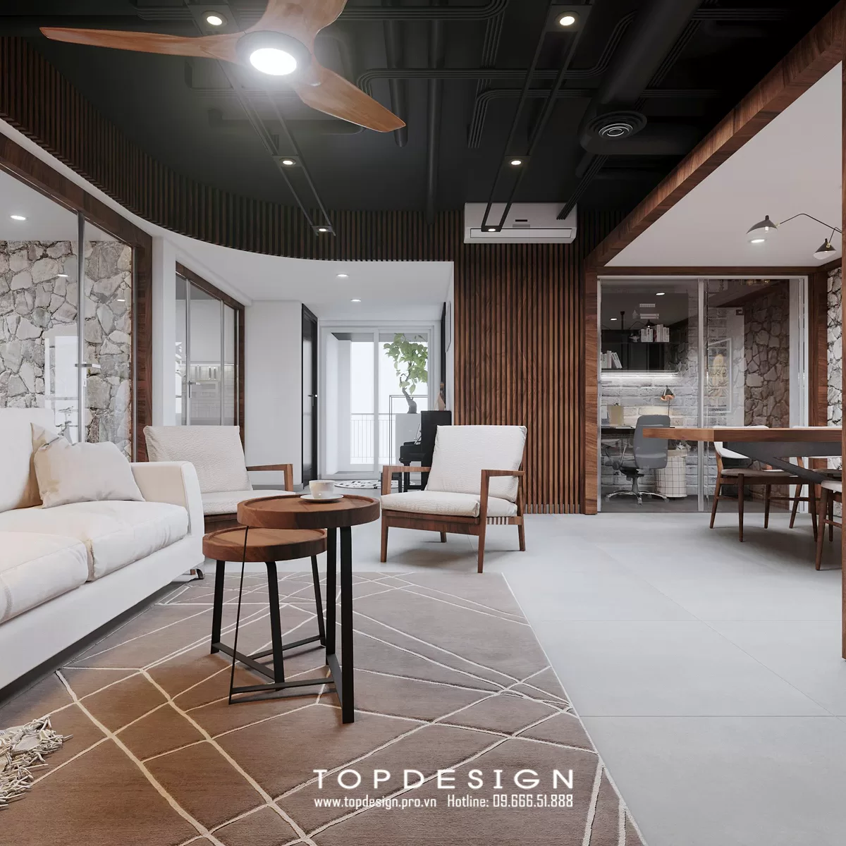 Thiết kế nội thất nhà phố hiện đại - TOPDESIGN - 28