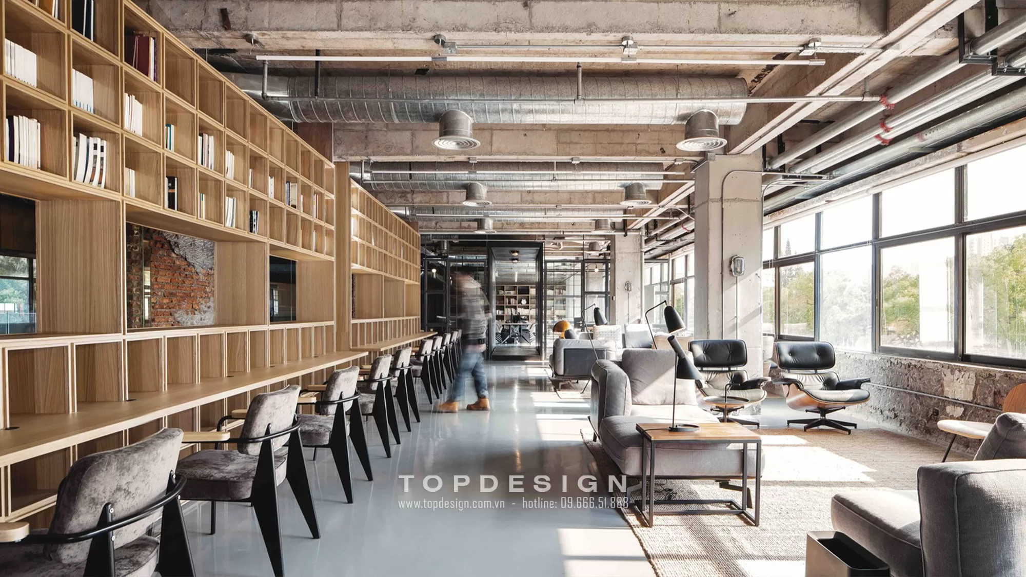 Thiết kế nội thất văn phòng phong cách đương đại - TOPDESIGN - 1