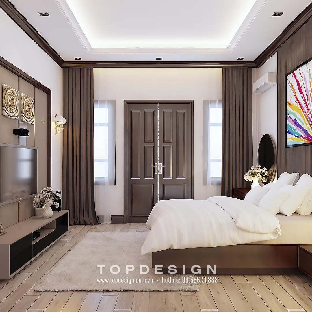 Thiết kế nội thất nhà phố tân cổ điển - TOPDESIGN - 3