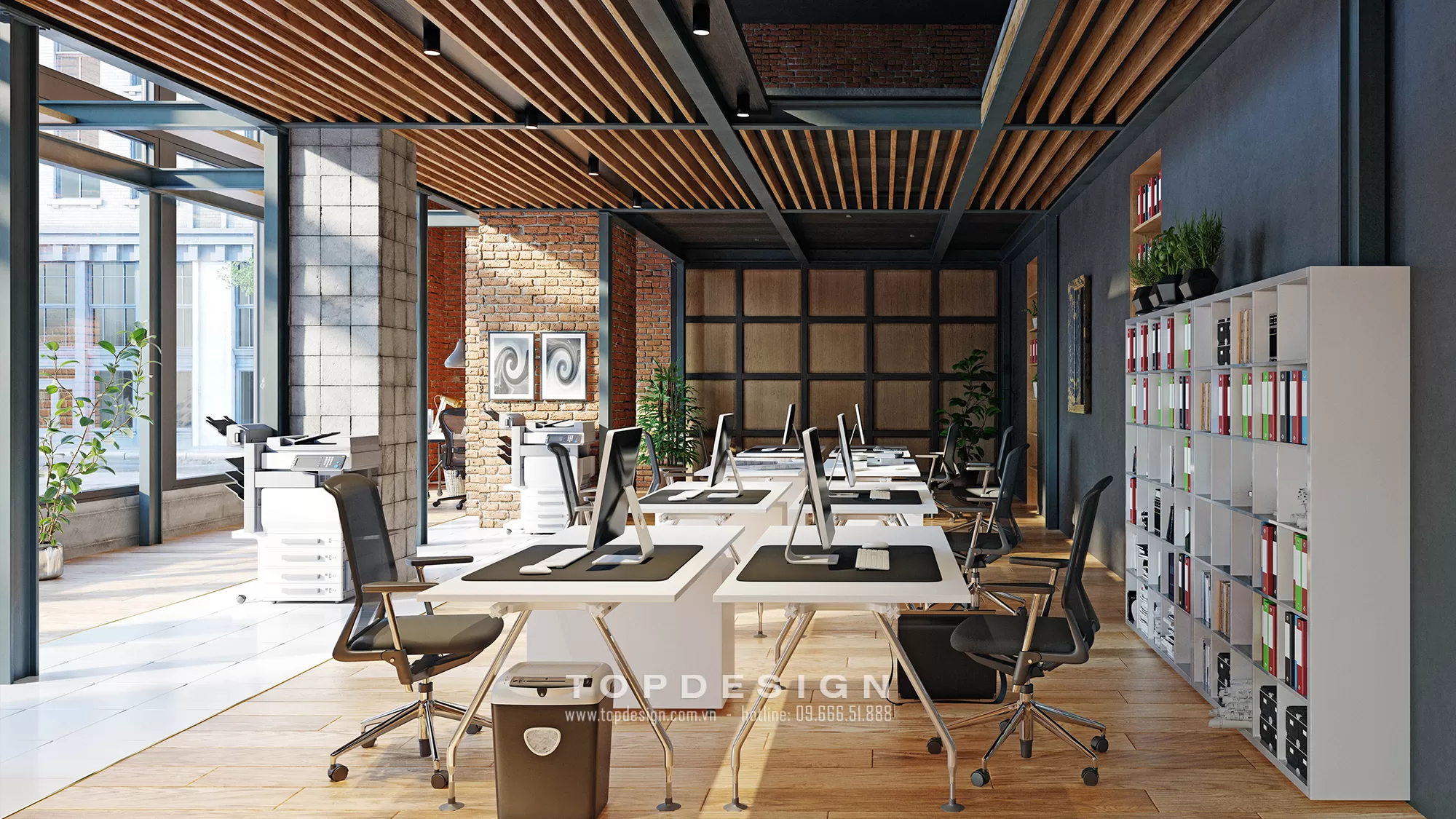 Thiết kế nội thất văn phòng phong cách đương đại - TOPDESIGN - 5