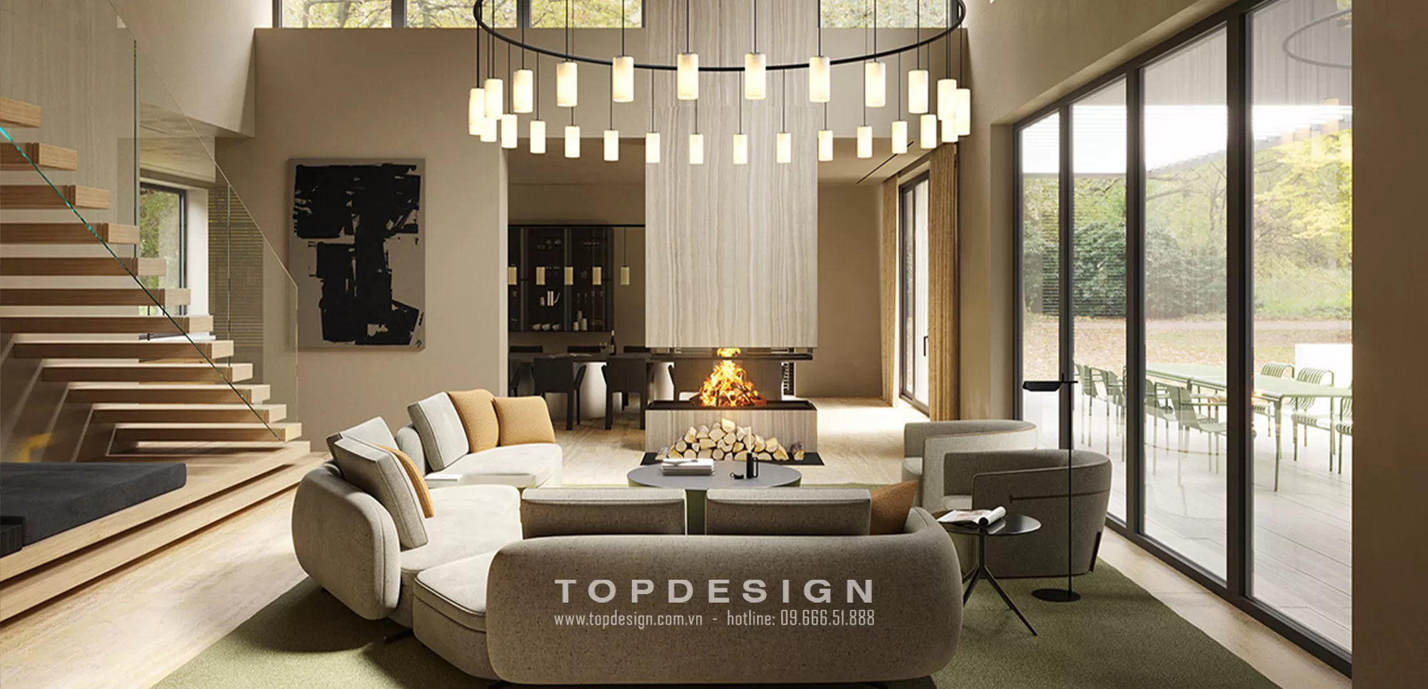 thiết kế thi công nội thất biệt thự trọn gói - Topdesign 05
