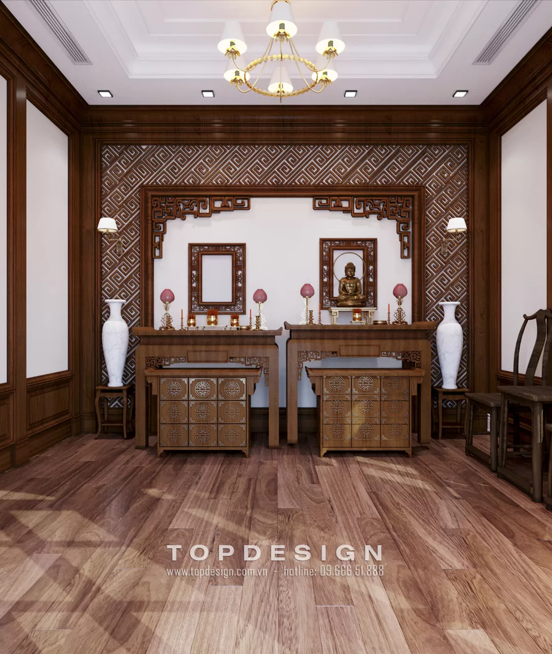 Thiết kế nội thất biệt thự phong cách tân cổ điển - TOPDESIGN - 12