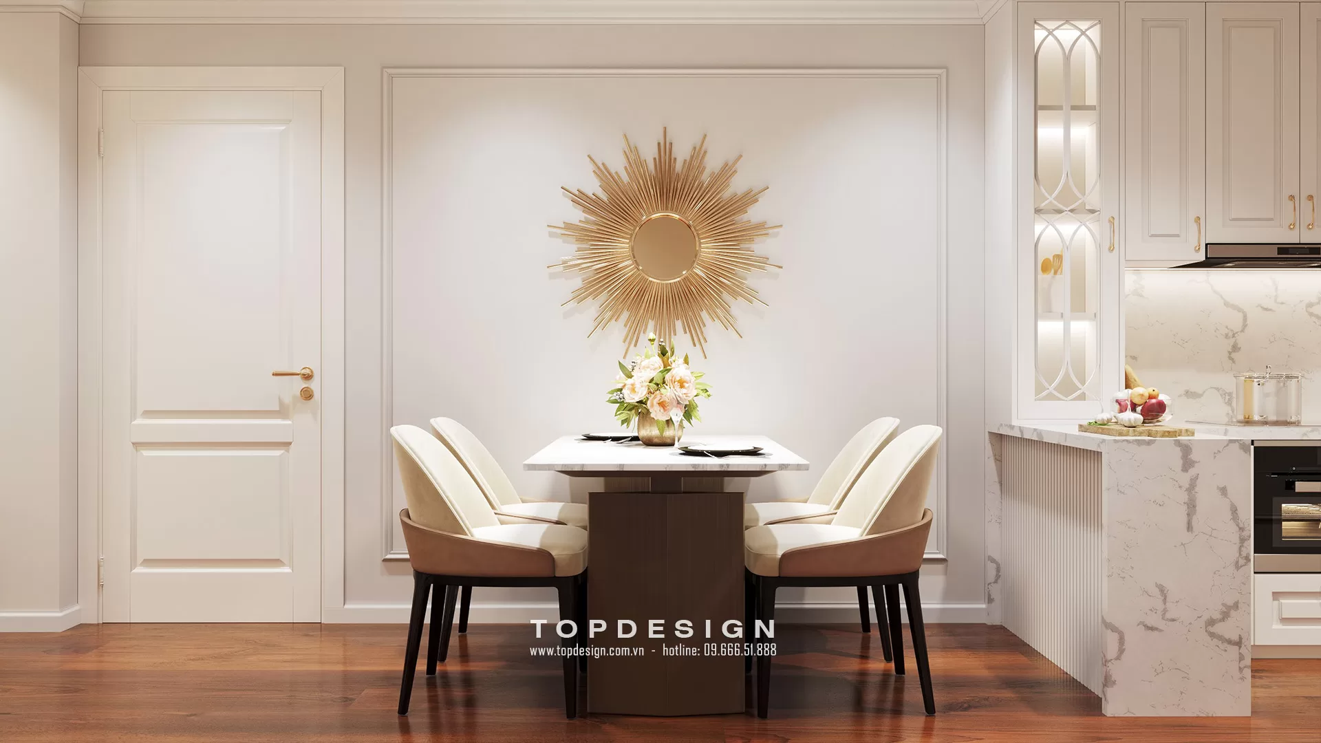 Thiết kế nội thất chung cư tân cổ điển - TOPDESIGN - 11