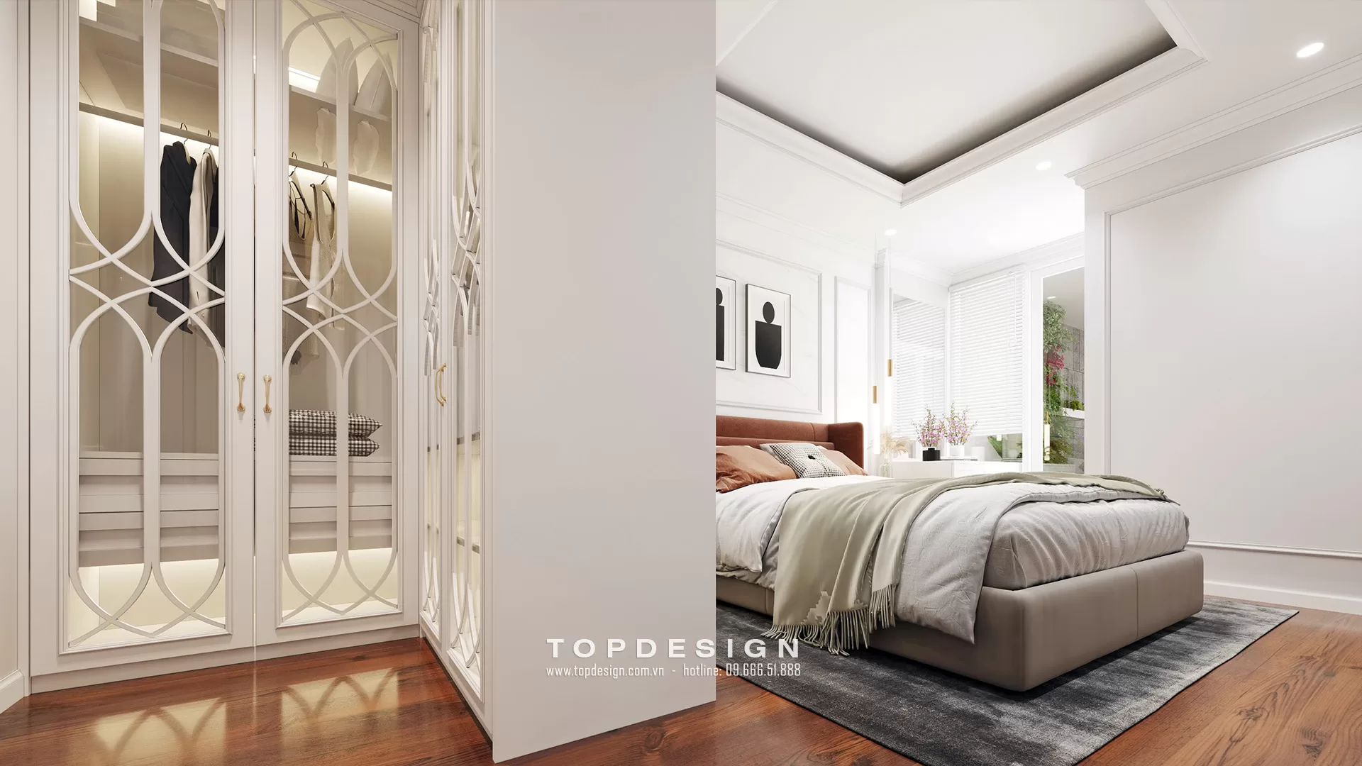 Thiết kế nội thất chung cư tân cổ điển - TOPDESIGN - 12