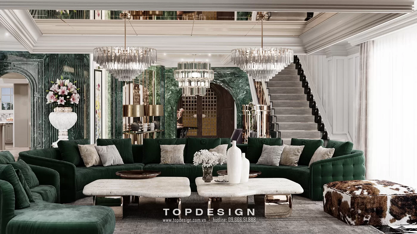 Thiết kế nội thất biệt thự phong cách Luxury - TOPDESIGN - 1
