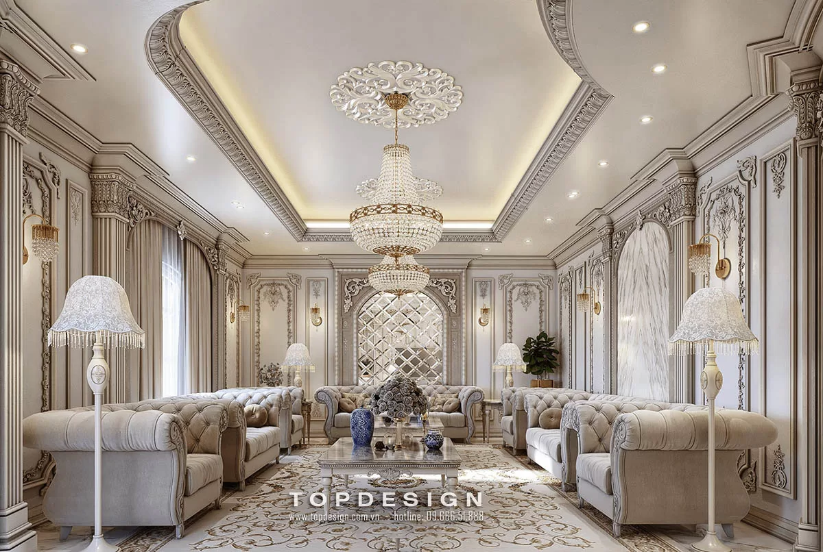 Thiết kế nội thất biệt thự phong cách Luxury - TOPDESIGN - 9