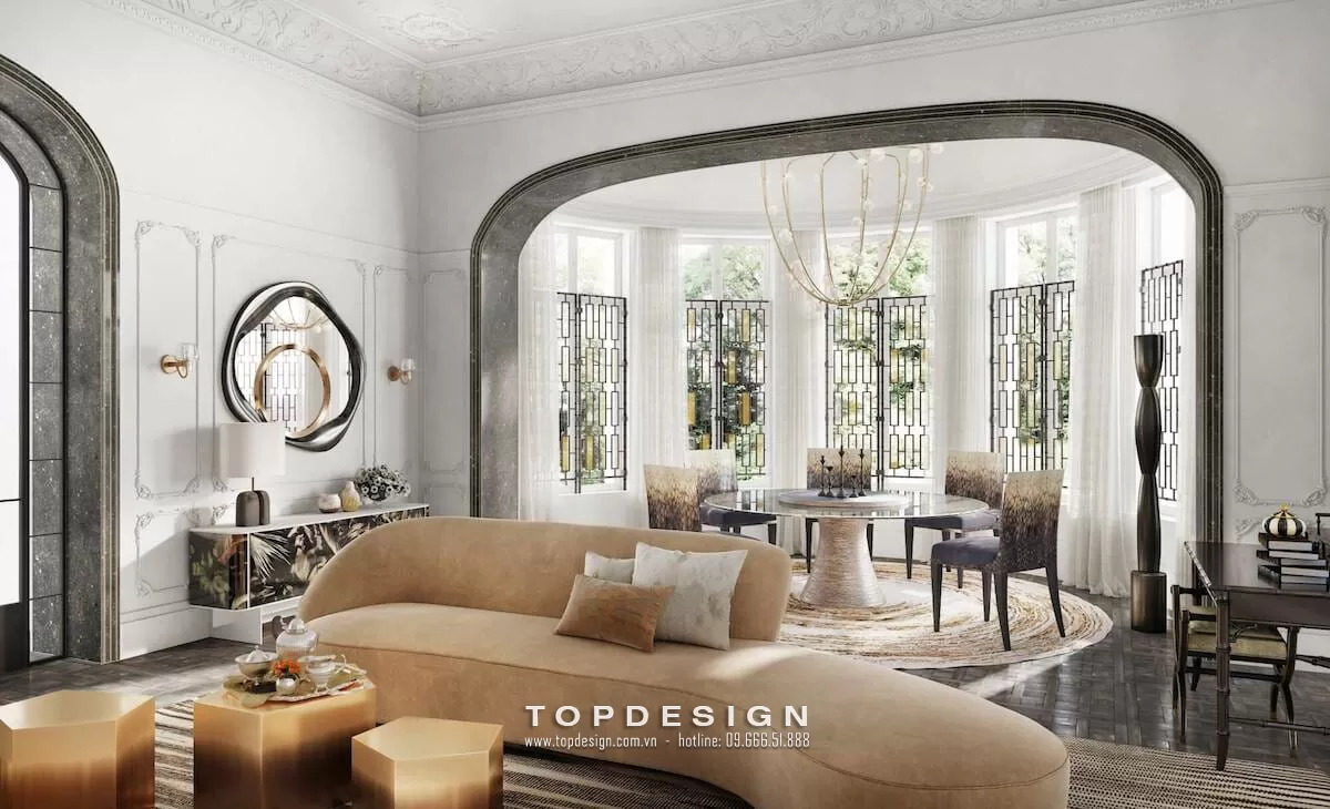 Thiết kế nội thất biệt thự phong cách Luxury - TOPDESIGN - 10