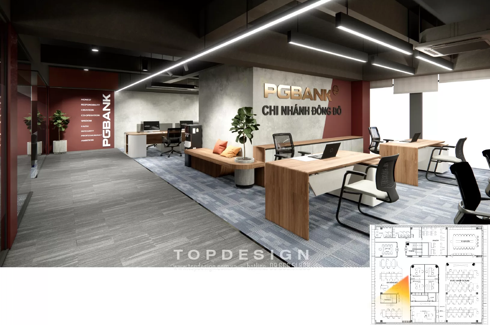 Thiết kế văn phòng công ty đẹp - TOPDESIGN - 4