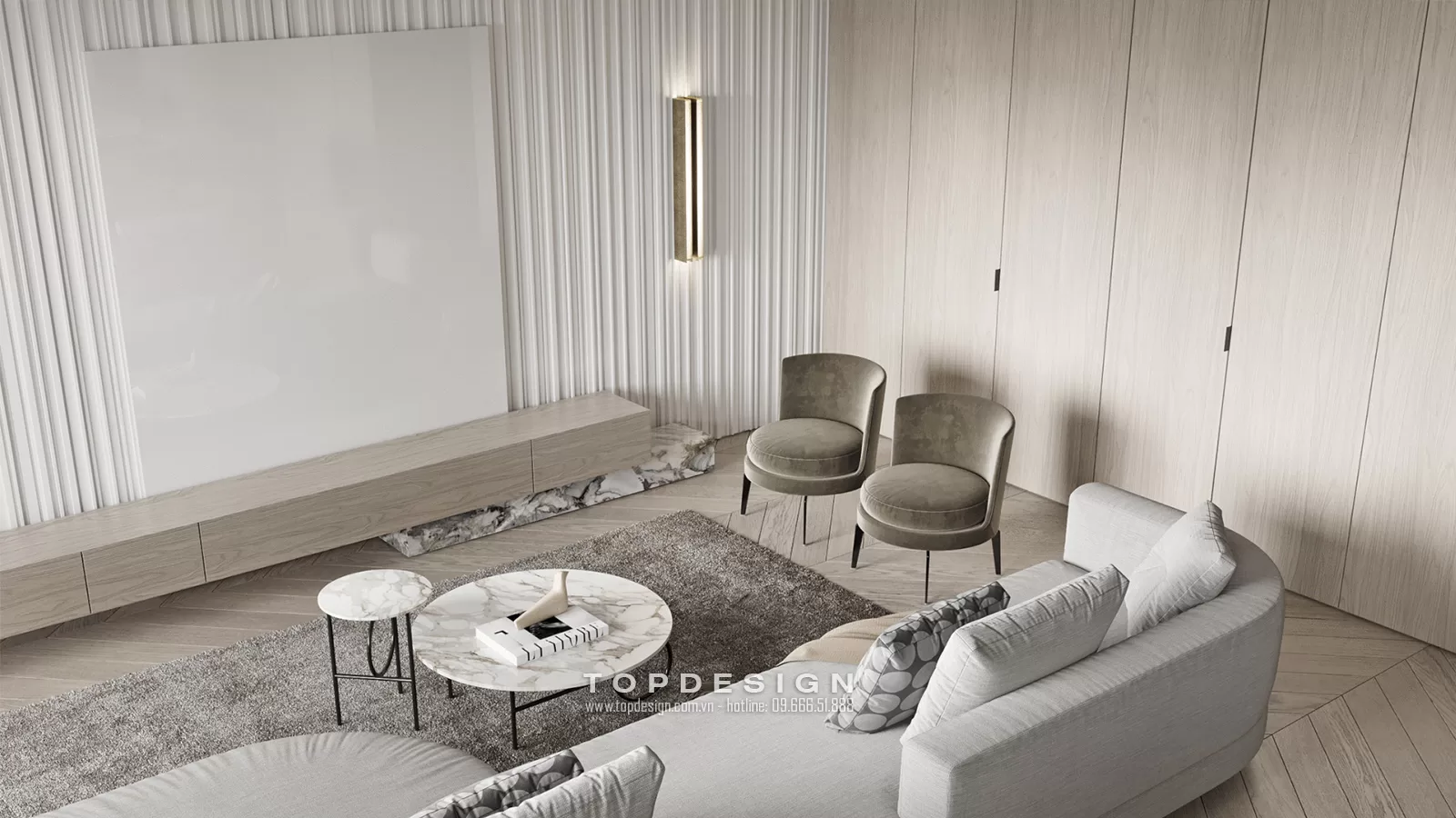 Thiết kế nội thất biệt thự phong cách Luxury - TOPDESIGN - 5